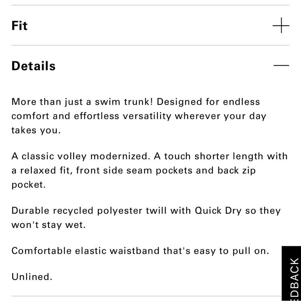 Outerknown Green Swim Trunks Quick-Dry Elastic Wa… - image 2